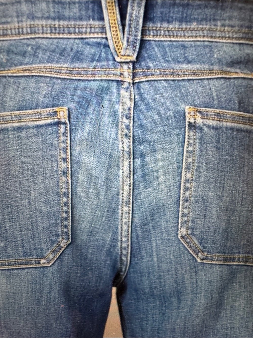 Sundance Agnes Denim Relaxed Patch-Pocket Jeans in Blue-NWT - Picture 4 of 7